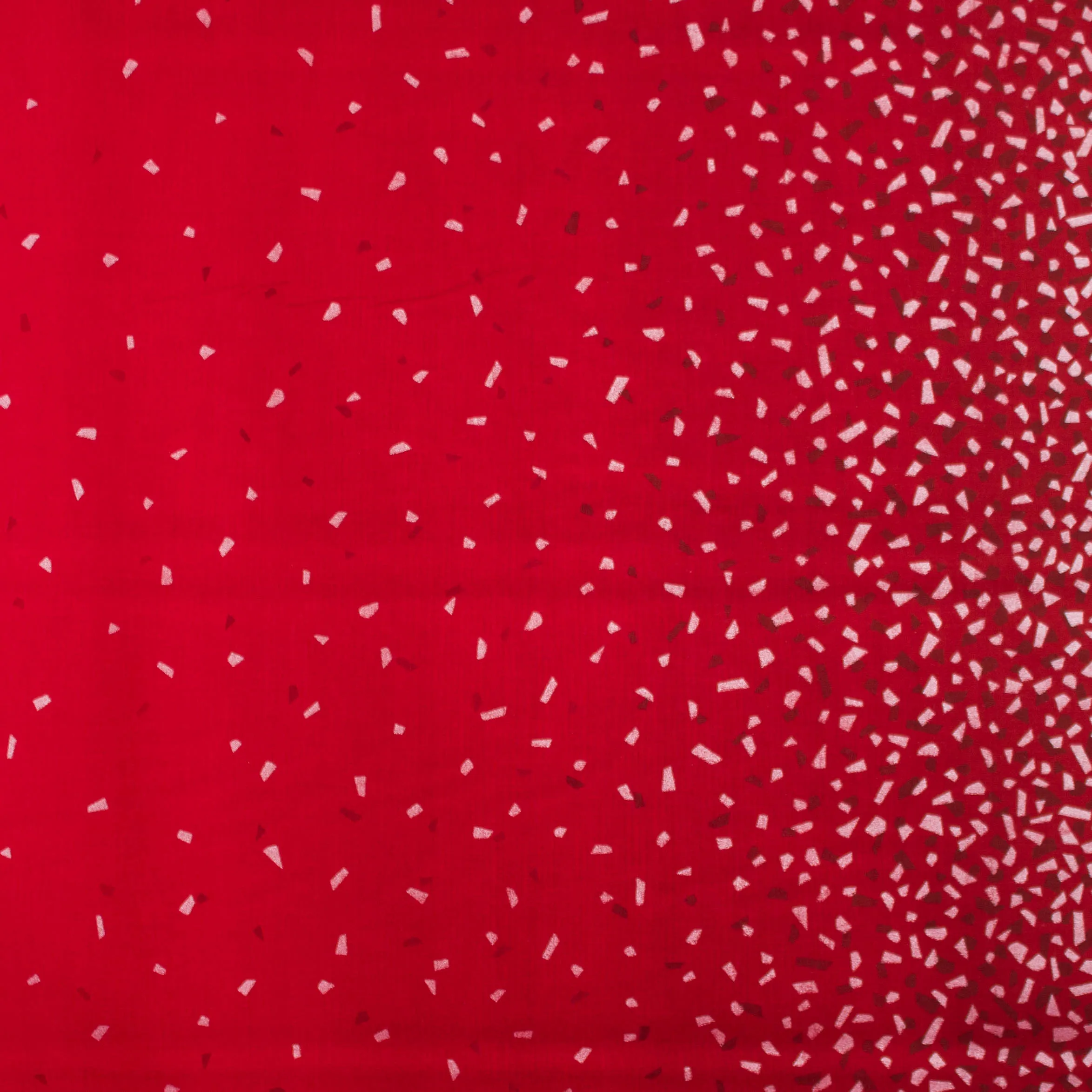 Katoen rood met confetti
